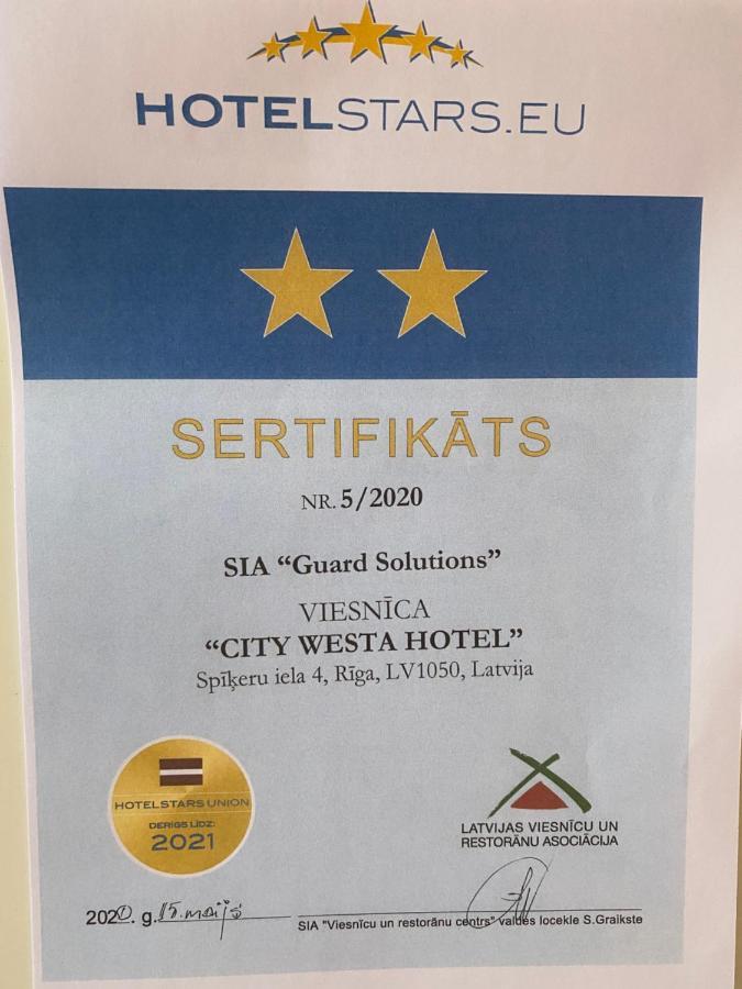 City Westa Hotel Рига Екстериор снимка